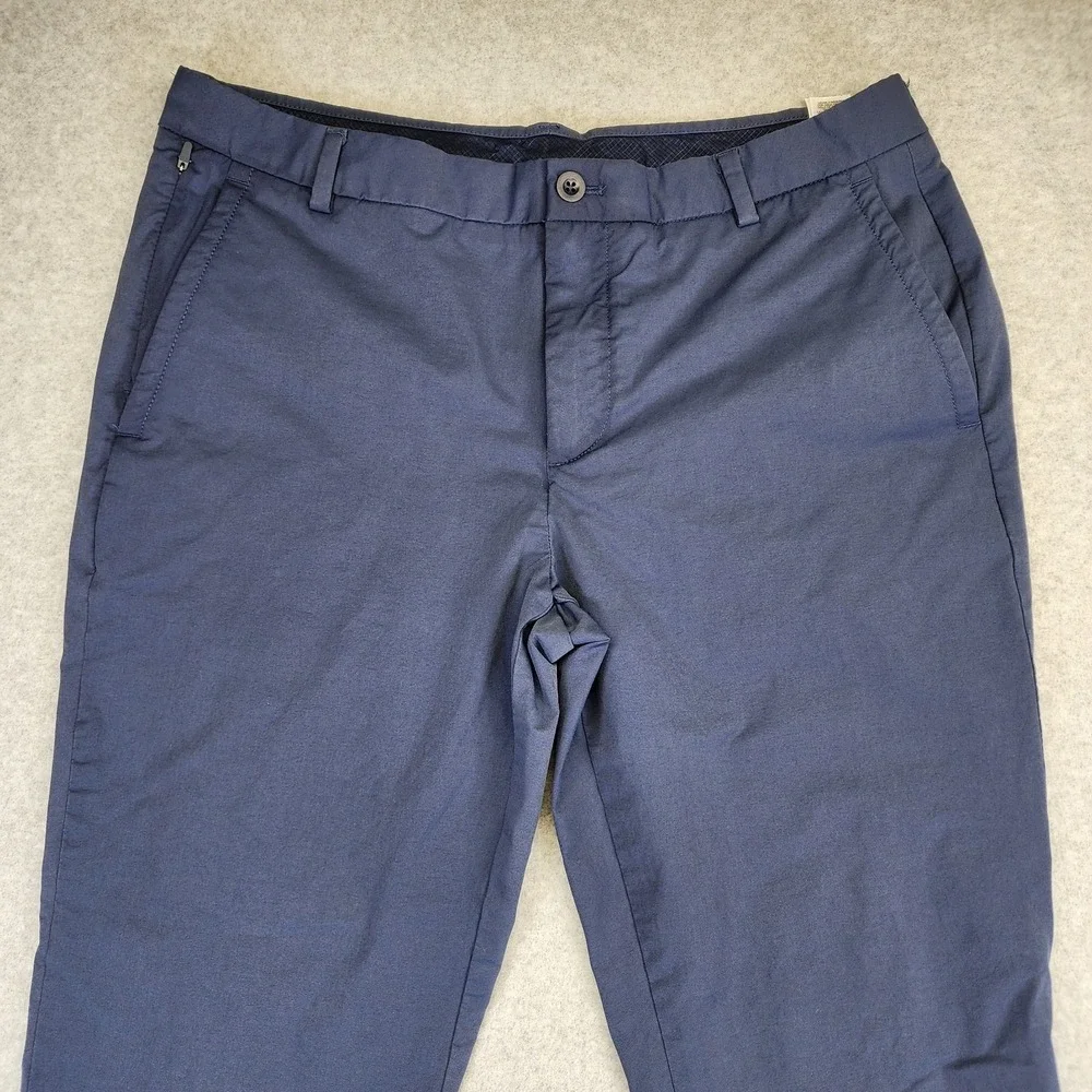 Vineyard Vines On The Go OTG Pants Men's 35x30 Blue Chino Golf Performance